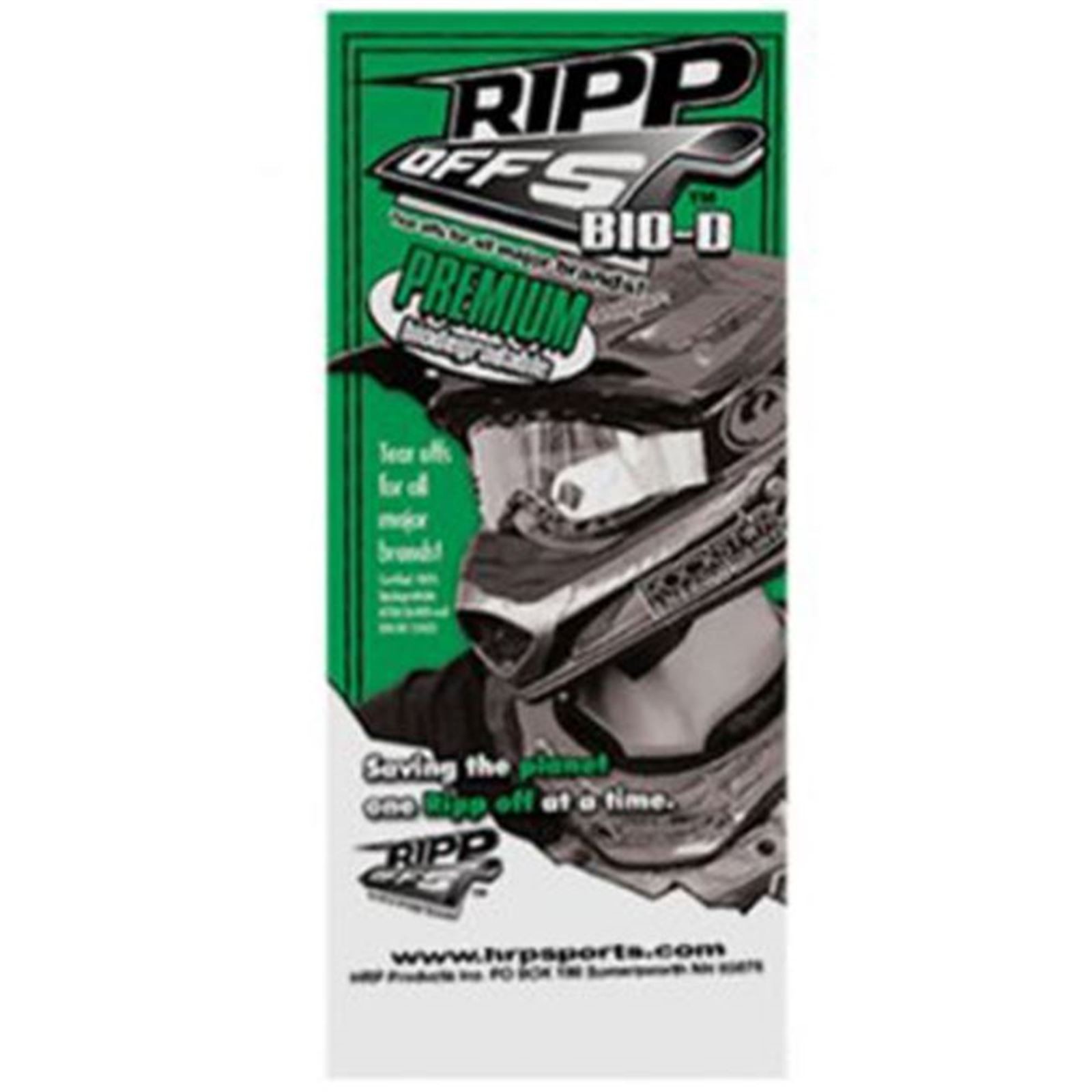 HRP Ripp Off Goggles Lens Protects, Smith Intake/Fuel 20PK RO-BSI20