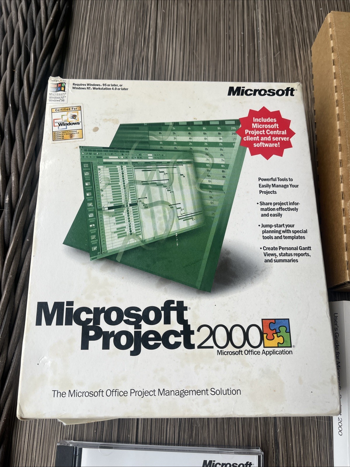 Vintage Microsoft Project 2000 SR-1 With Product CD Key