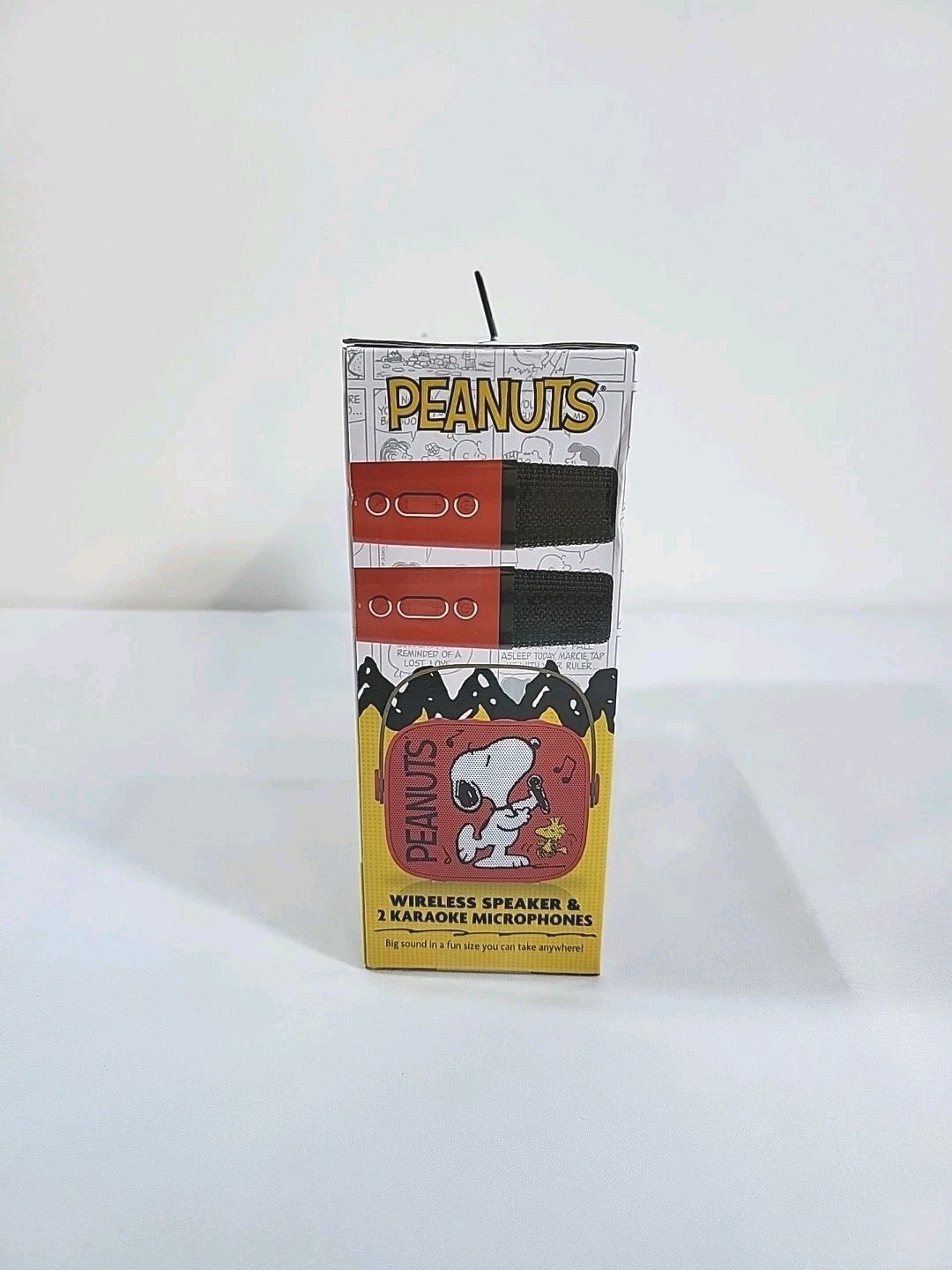 Peanuts New Snoopy Wireless Speaker & Karaoke Microphone Red/Black Set