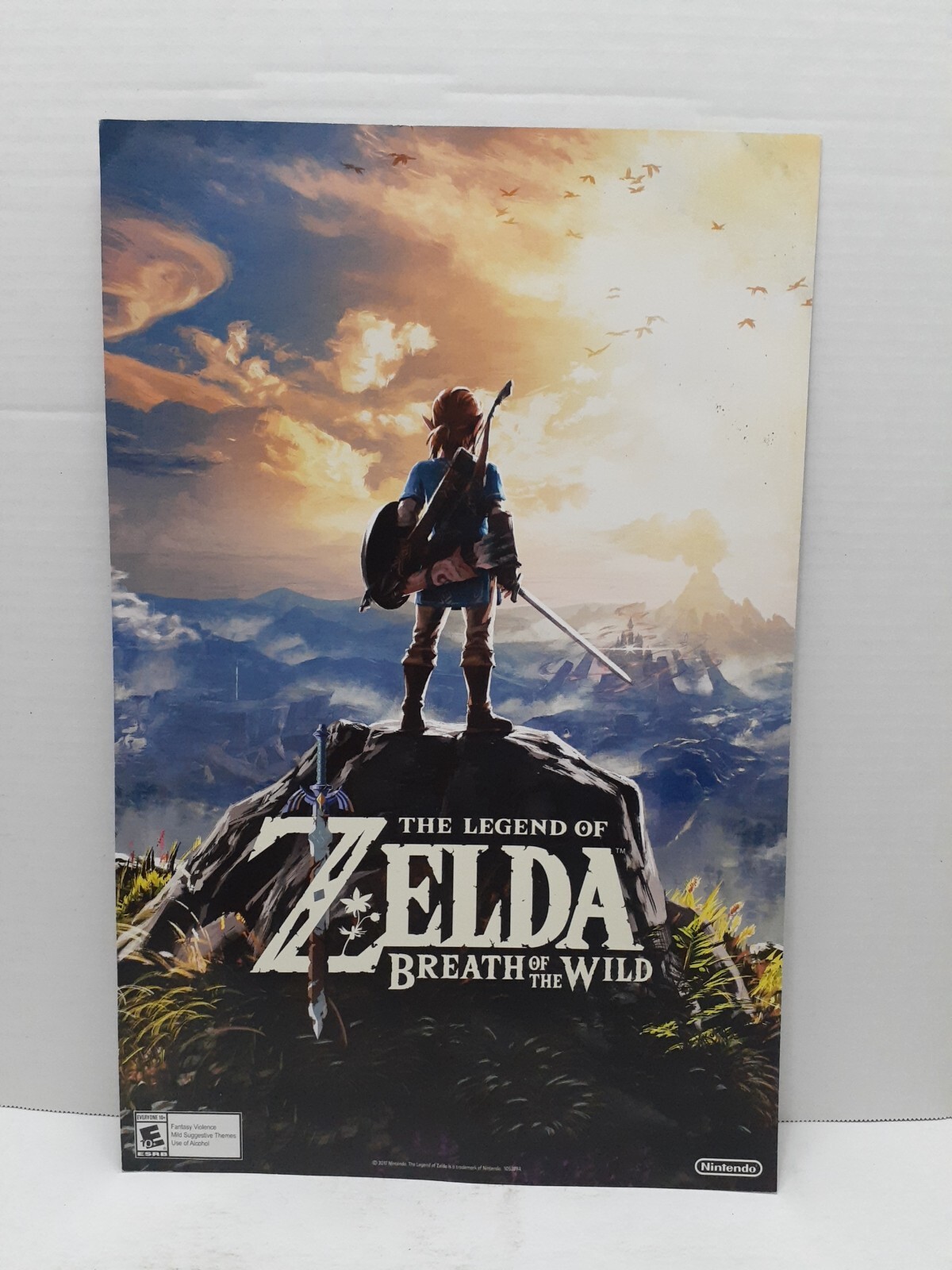 The Legend Of Zelda Breath Of The Wild Two Sided 17" x 11" Gamestop Promo Poster