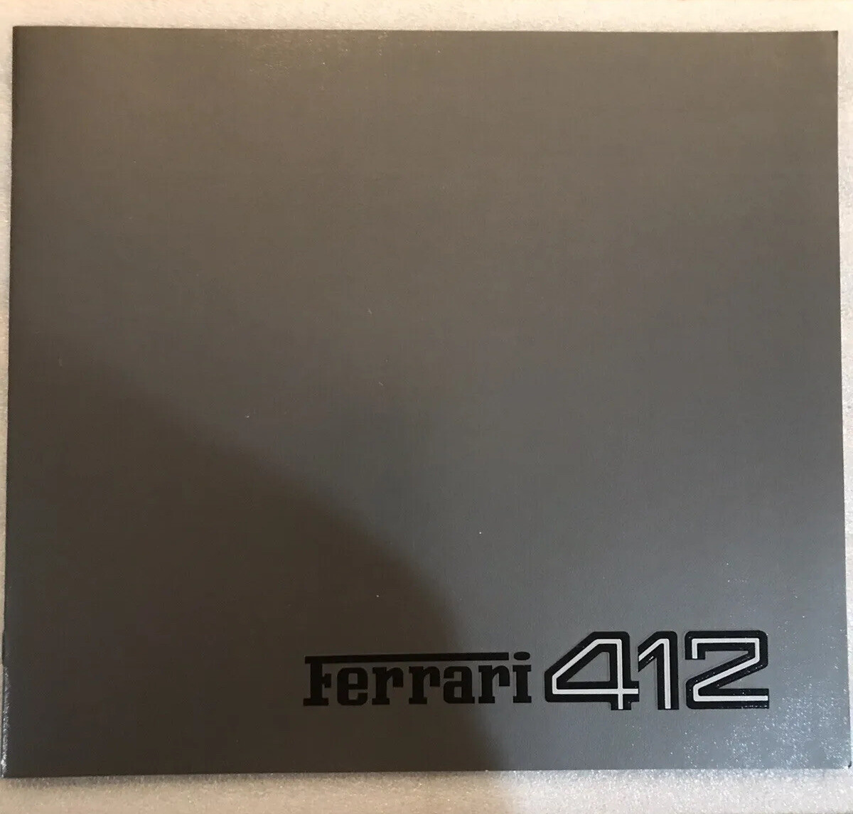 Ferrari 412 Factory Sales Brochure N.363/85 Modena Printed In Italy! Brand New!