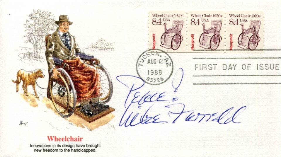 Mike Farrell MASH Captain Hunnicutt Providence Superman Signed Autograph FDC