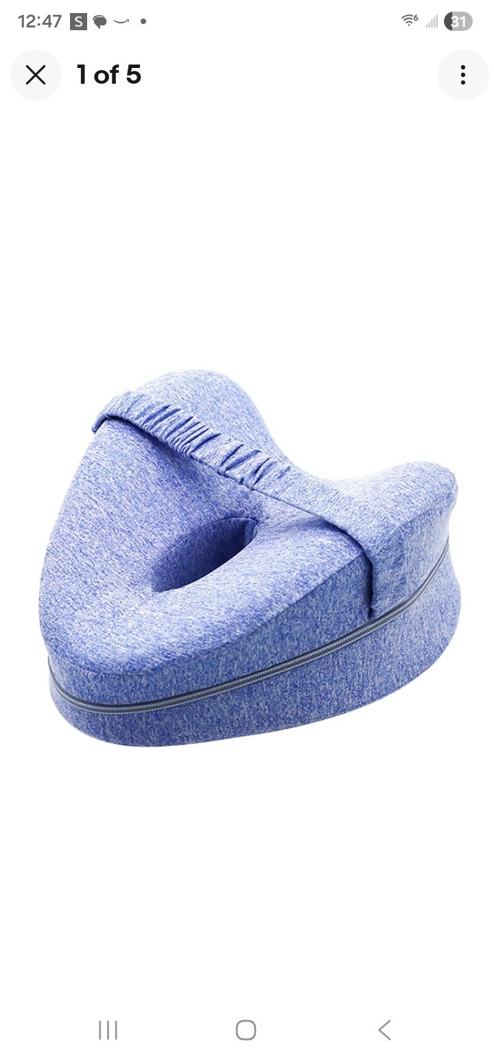 Smooth Spine Alignment Pillow Relieve Hip Pain & Sciatica Improved Leg Pillow