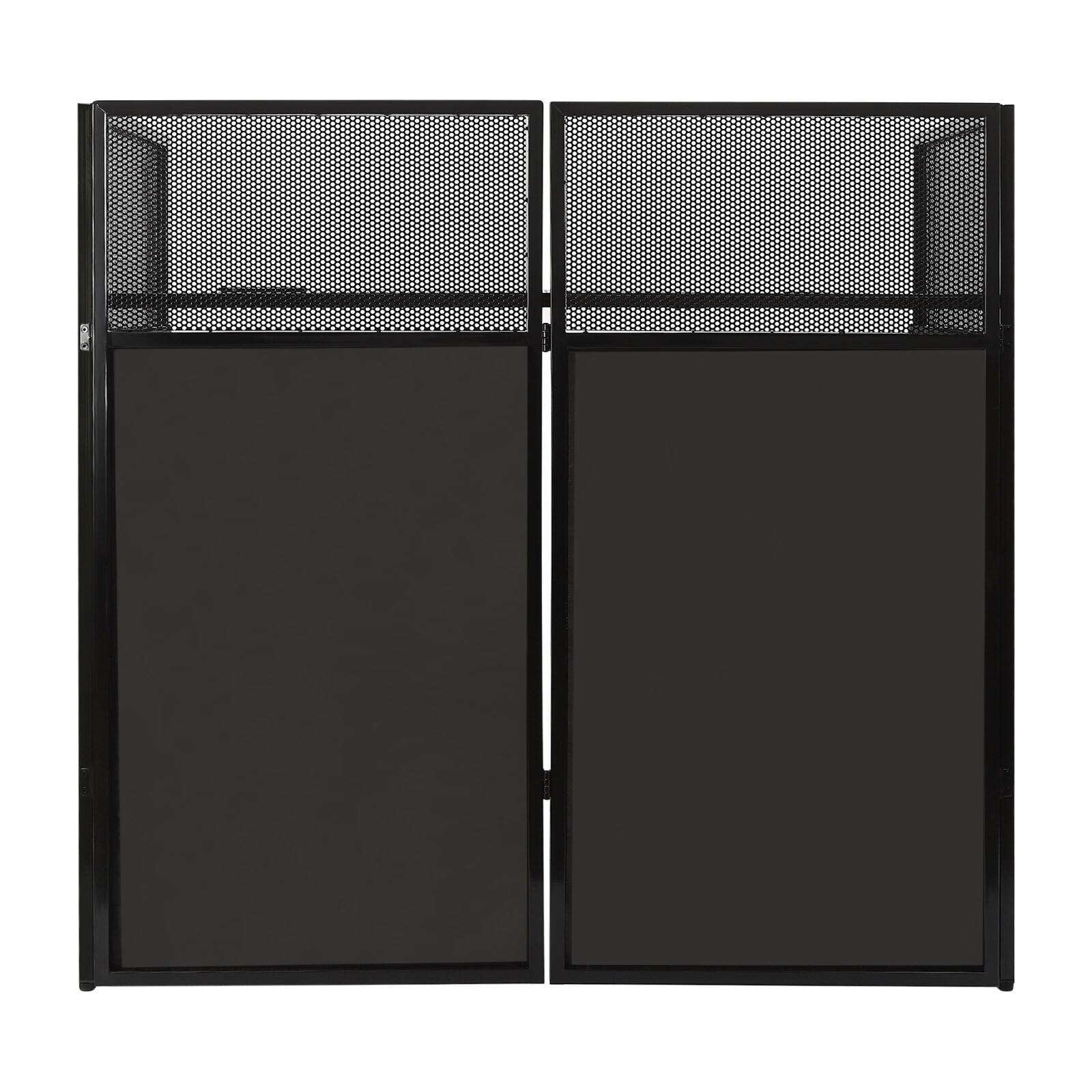 Portable DJ Event Booth Facade Foldable Controller Stand DJ Display Stand Black