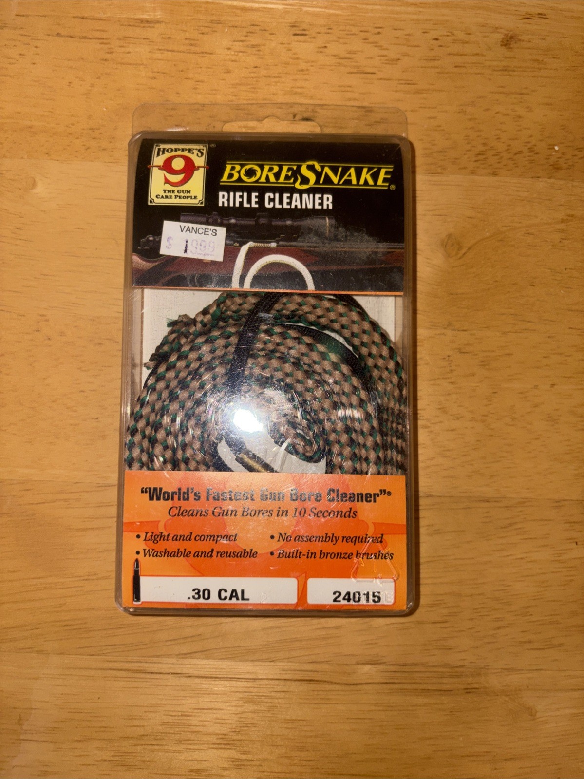 Hoppe's 9 BoreSnake .30 Cal Rifle Bore Cleaner Cleaning Rope 24015 New Old Stock