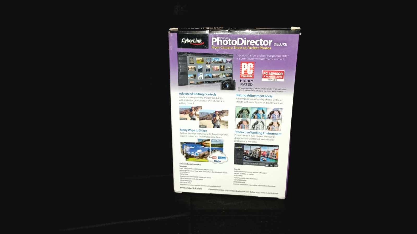 Cyberlink Photo Director Version 4 Deluxe Photography Editing Sofware - Sealed