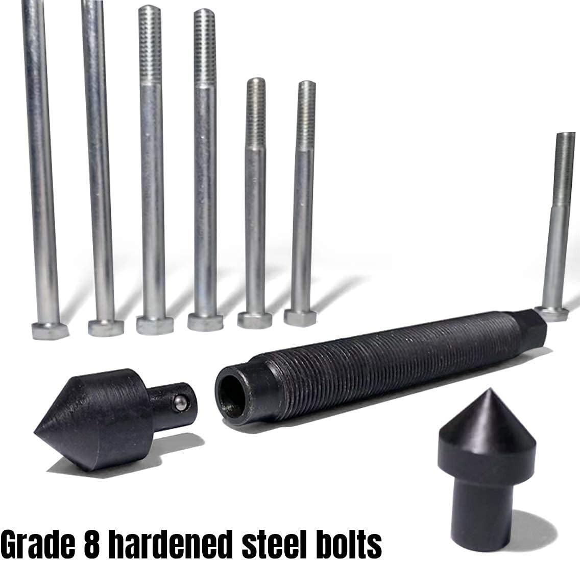 46-Piece Harmonic Balancer Puller Set - Versatile Automotive Tool Kit