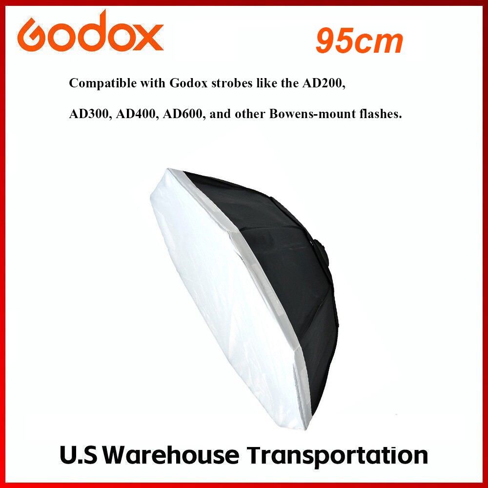 Godox 95cm 35.4inch Octagonal Softbox Bowens Mount Compatible for LED,Monolight