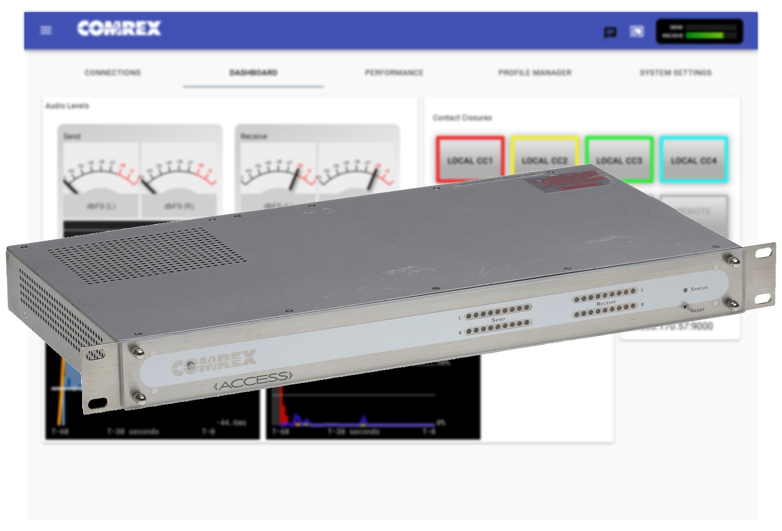 Comrex ACCESS Codec AES Audio Over IP Endpoint AAC Internet AoIP w/ TS License