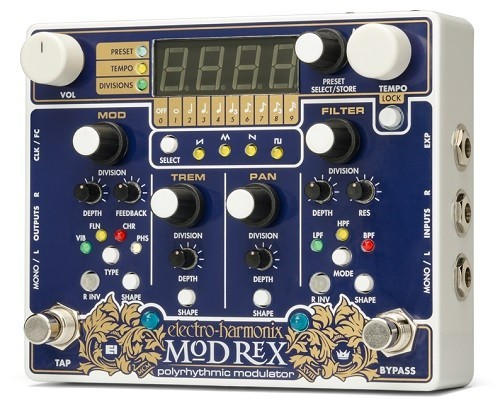 EHX Electro-Harmonix Mod Rex Polyrhythmic Modulator Effects Pedal