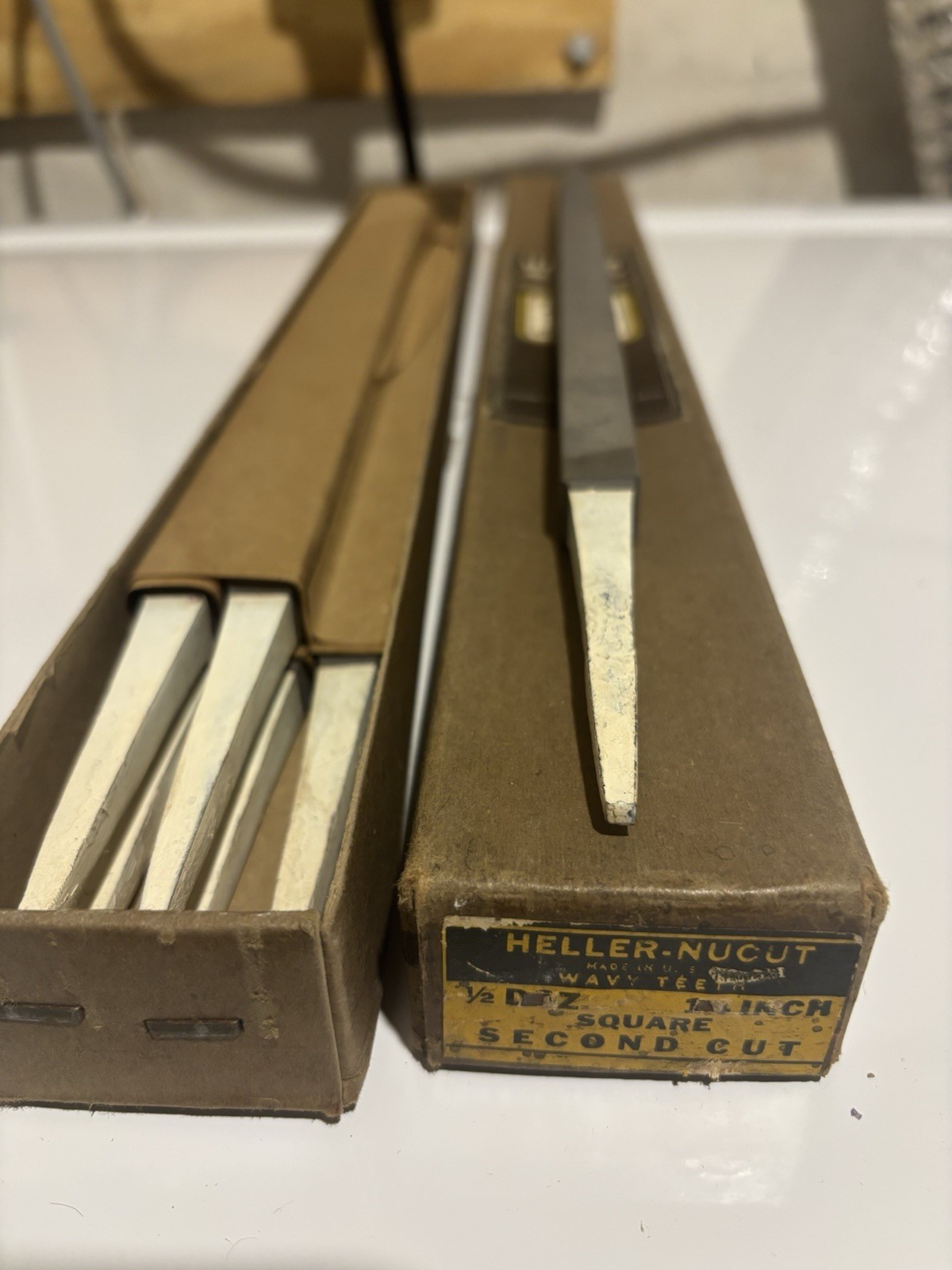 NOS 14” Square Heller Files 2nd Cut.