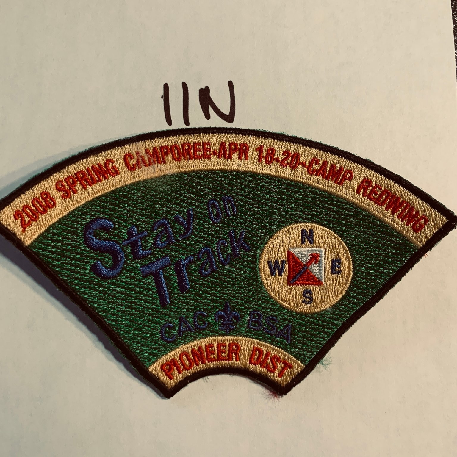 BSA Boy Scouts 2008 Spring Camporee Patch Camp Redwing Pioneer Dist