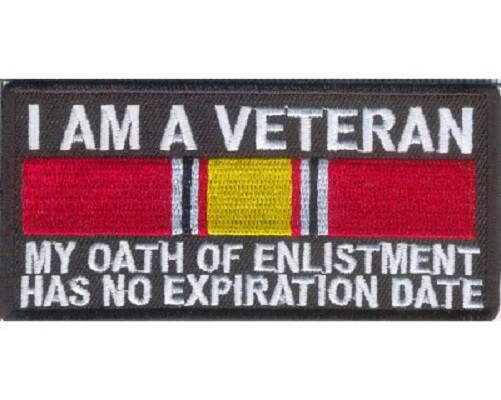 I AM A VETERAN MY OAYH OF ENLISTMENT HAS NO EXPIRATION DATE PATCH*FREE SHIPPING*