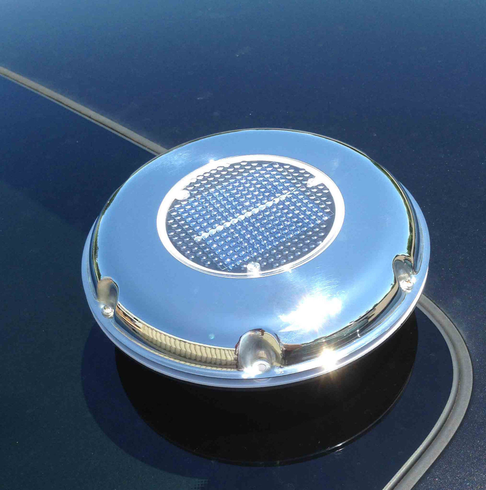 MARINE BOAT RECHARGEABLE SOLAR POWERED STAINLESS STEEL VENTILATOR II