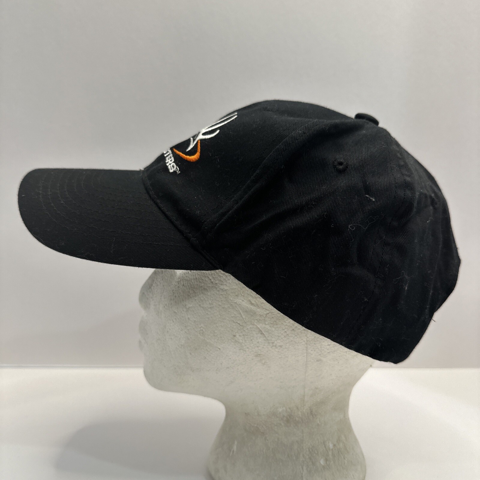 Buckmasters Black Hat Cap w Antlers on Front NAPA Know How Hook Loop EUC