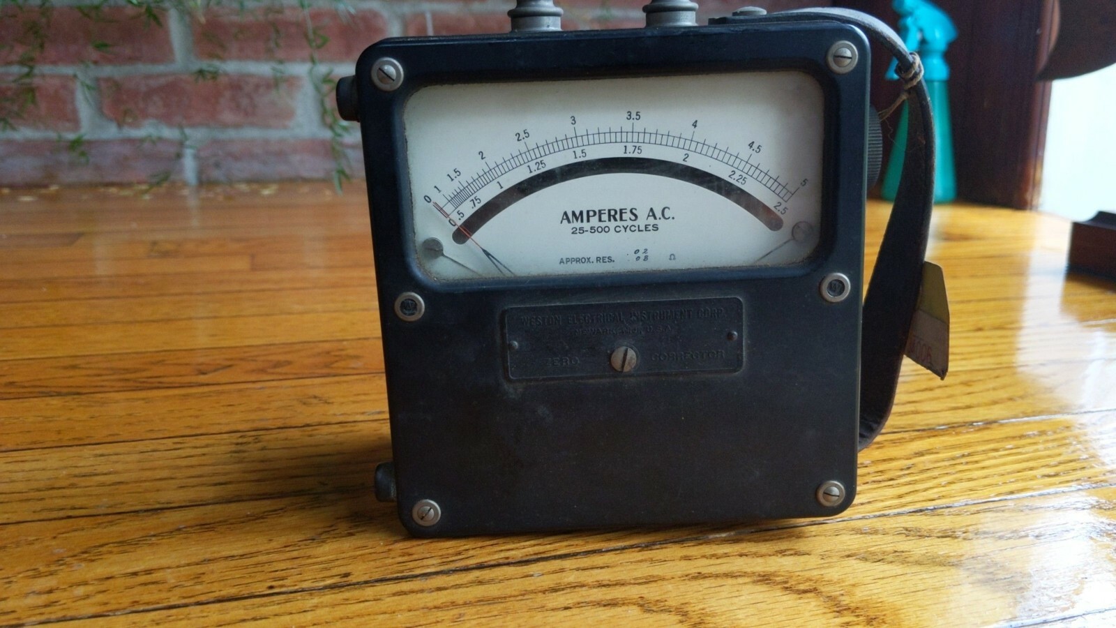 Weston Electrical Equipment Amperes A.C. 25-500 cycles