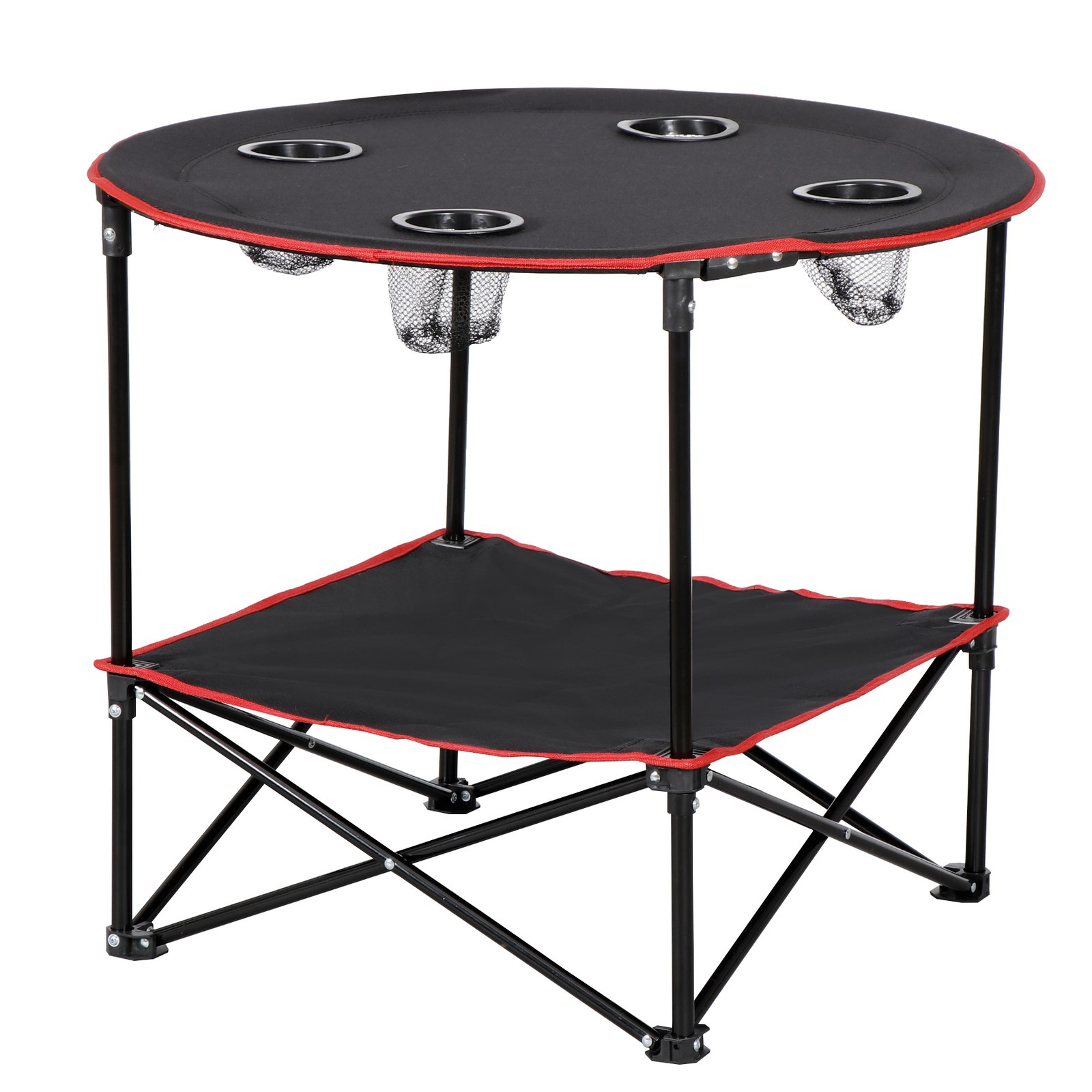 Foldable Camping Table Lightweight Picnic Table with Cup Holder for Outdoor