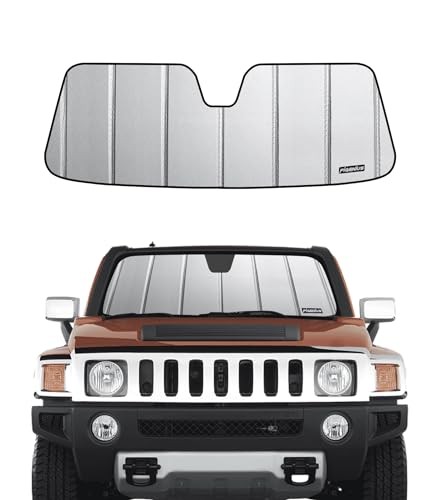 Windshield Sunshade for Hummer H3 2006-2009 H3T, Premium Grey gray-safeguard