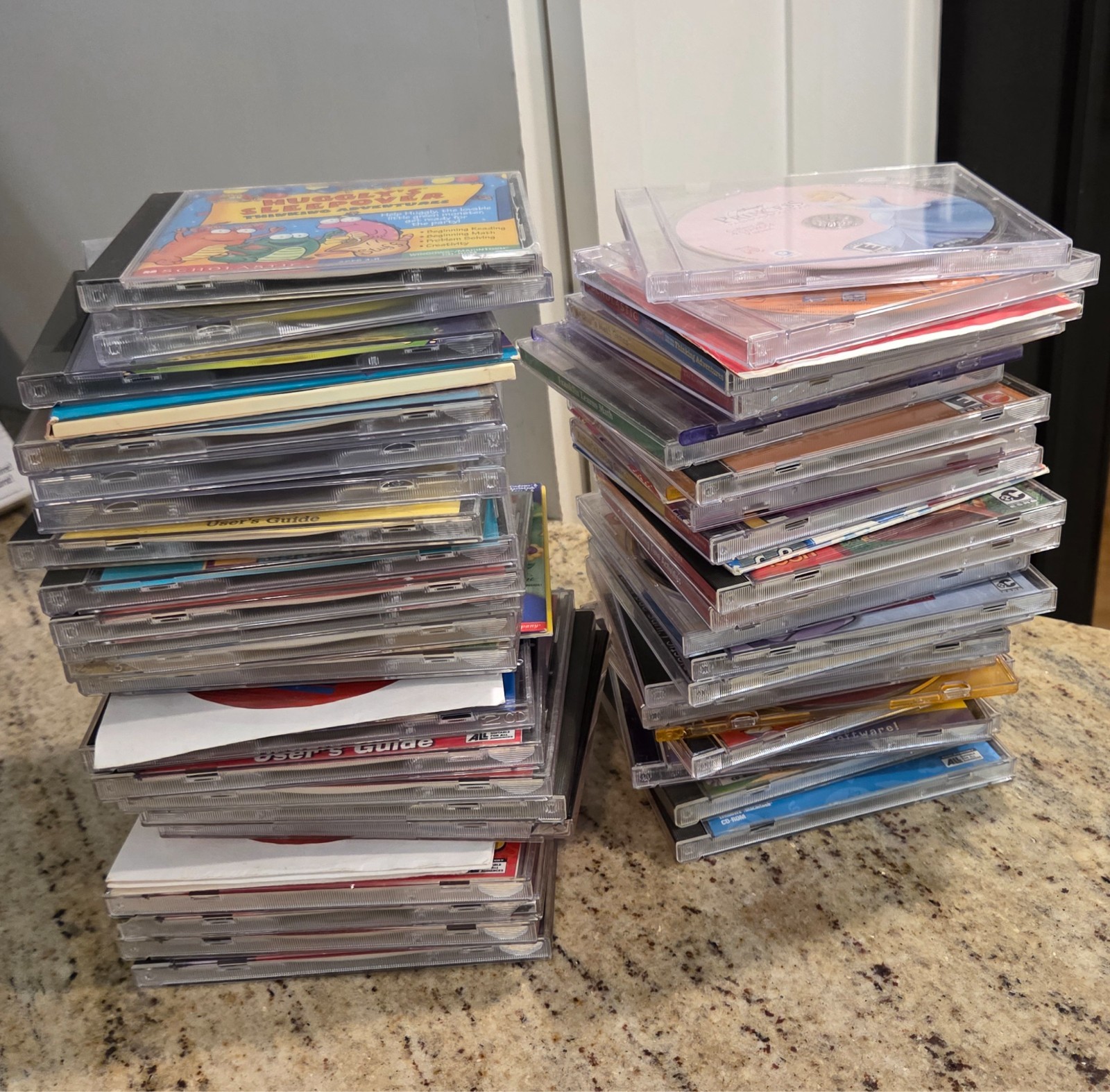 Huge Vintage Lot Of 54 PC CD-ROM Game Kids Educational Games K-4th grade Barbie