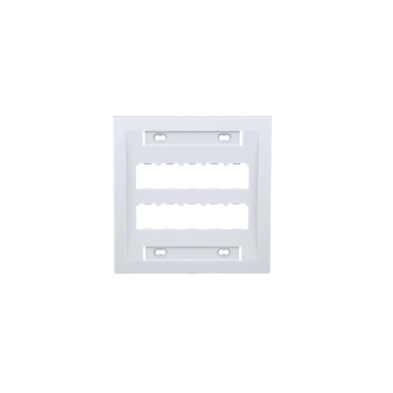 Panduit CFPE10WH-2GY Faceplate ABS 10 Port Double Gang White