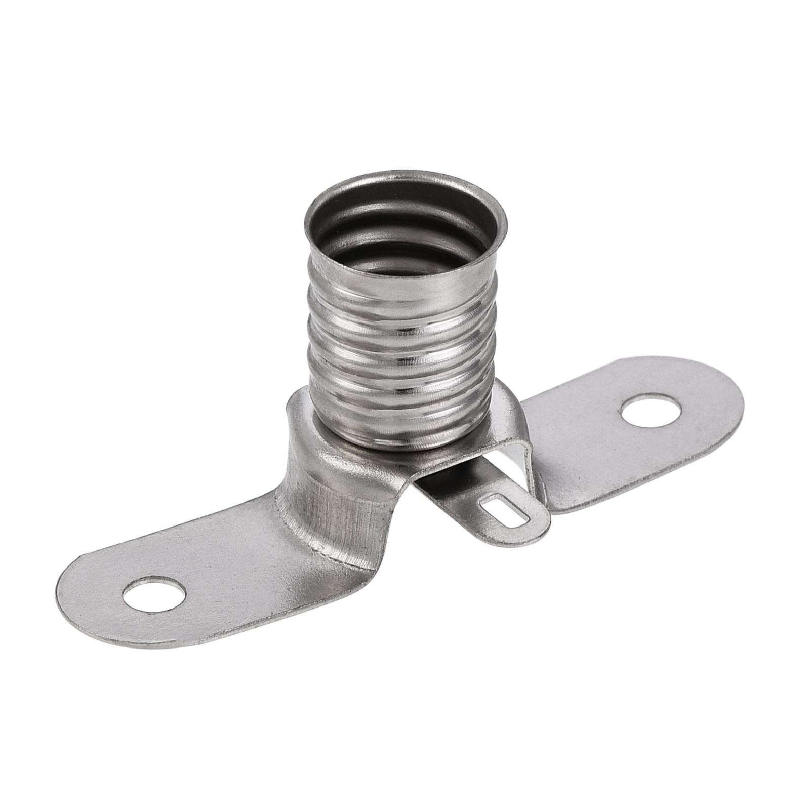 E10 Lamp Socket 30VDC 0.5A Bulb Holder Screw Base with Mounting Bracket 10pcs