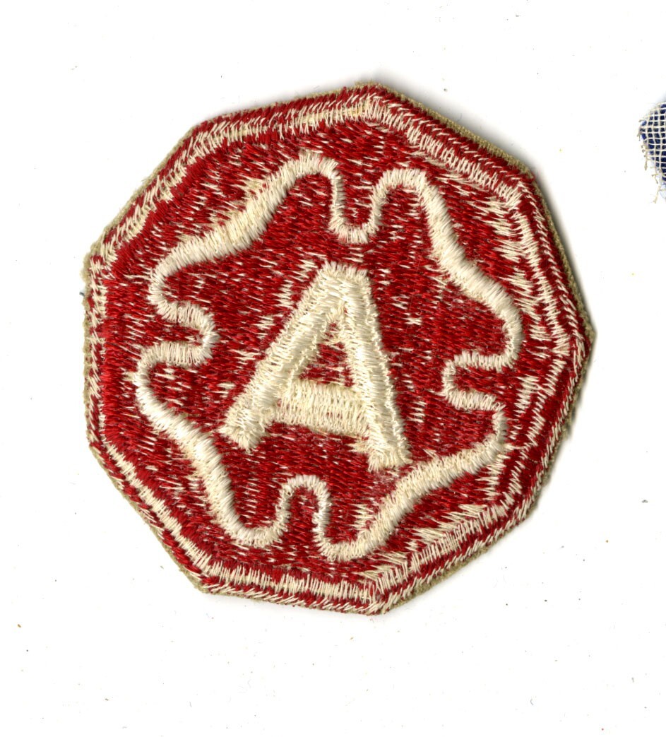 Ninth Army White Back Patch Europe Bulge Germany