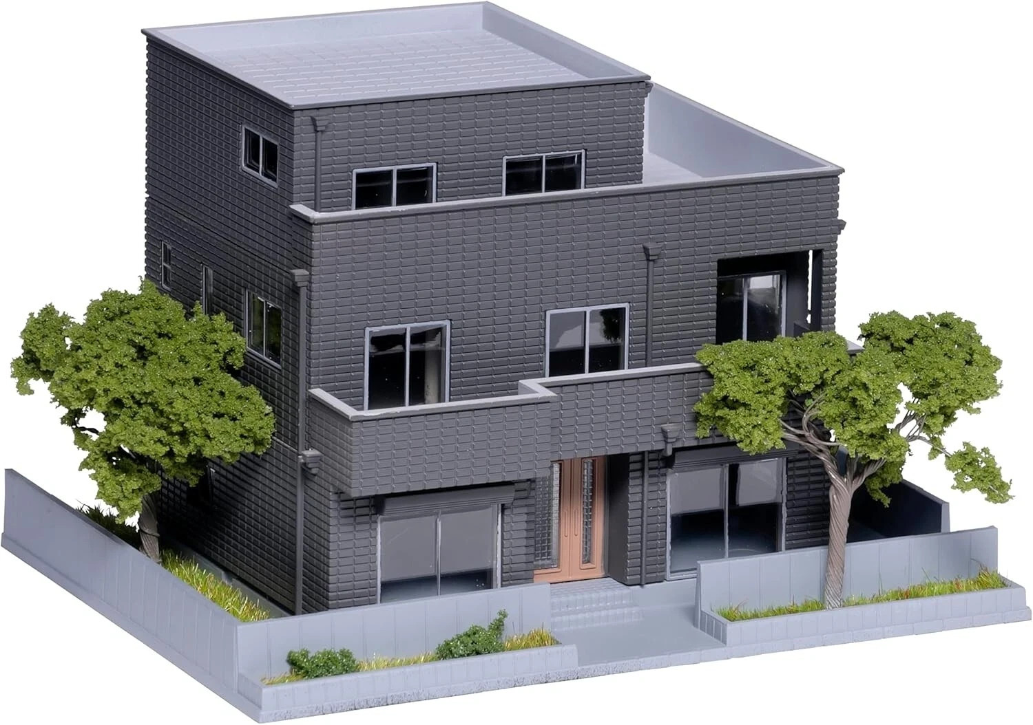 KATO N gauge two-family house dark gray diorama supplies 23-405D