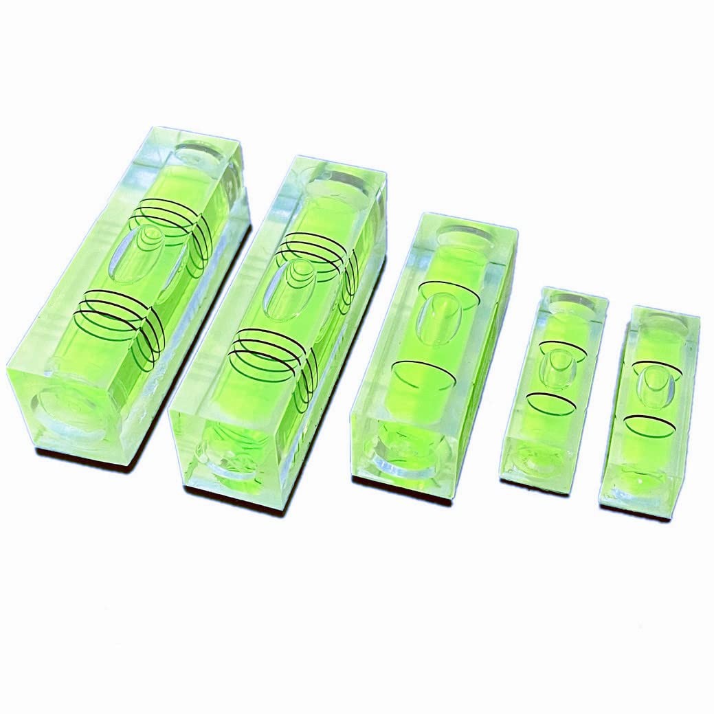 5Pcs Magnetic Small Bubble Level Set 29mm/40mm/52mm Multi-sizes Square Spirit Le