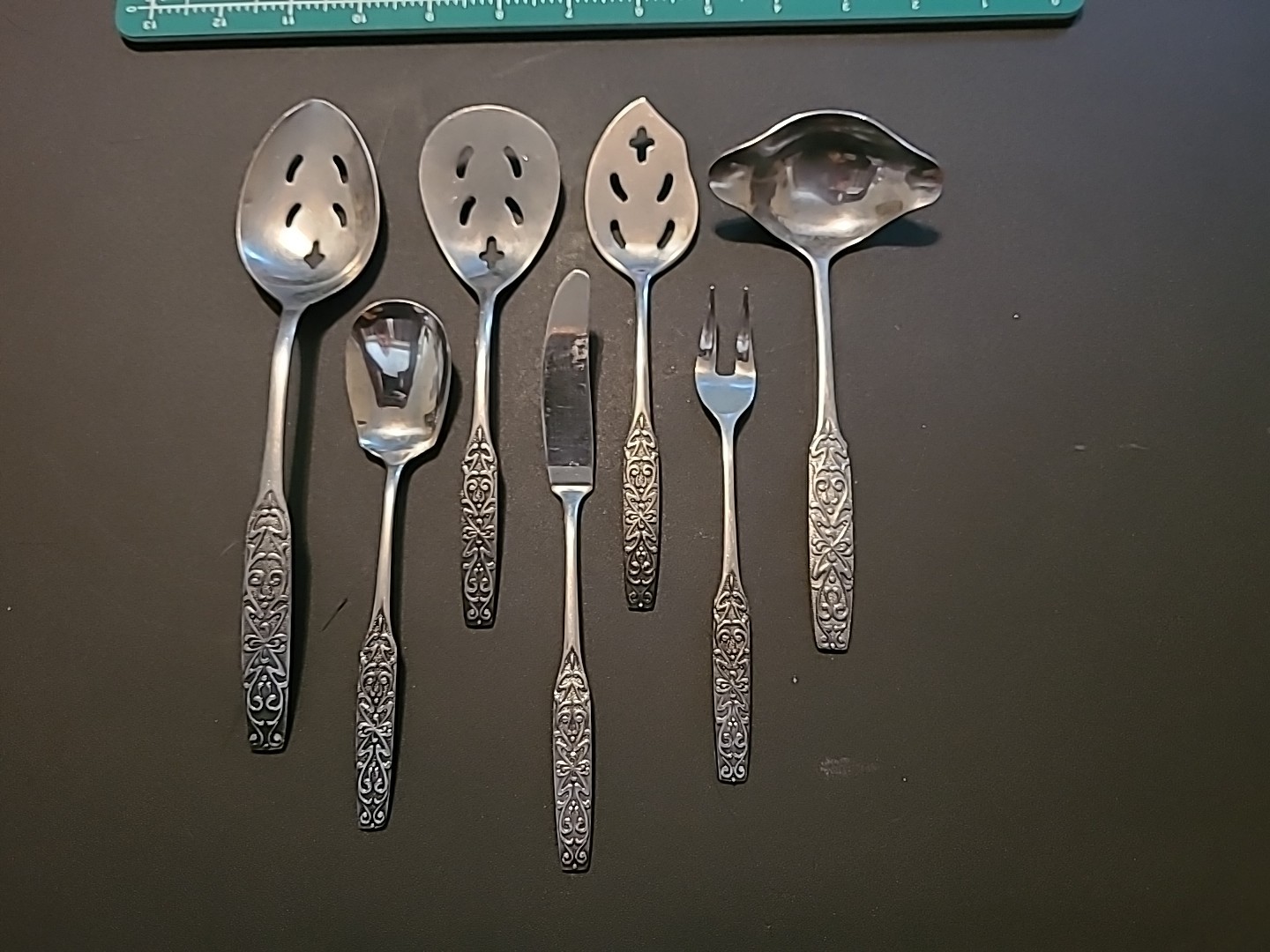 7 National Stainless VALINDA VALINDE Serving Ladle Fork Spoon Bonbon Sugar Fruit