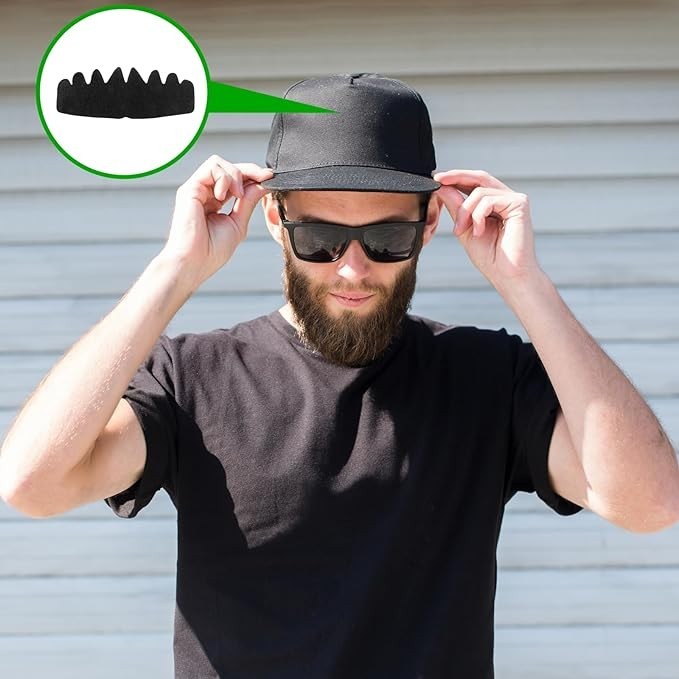 10 PCS Black Baseball Caps Inserts, Flexible Washable Hat Shaper Insert...