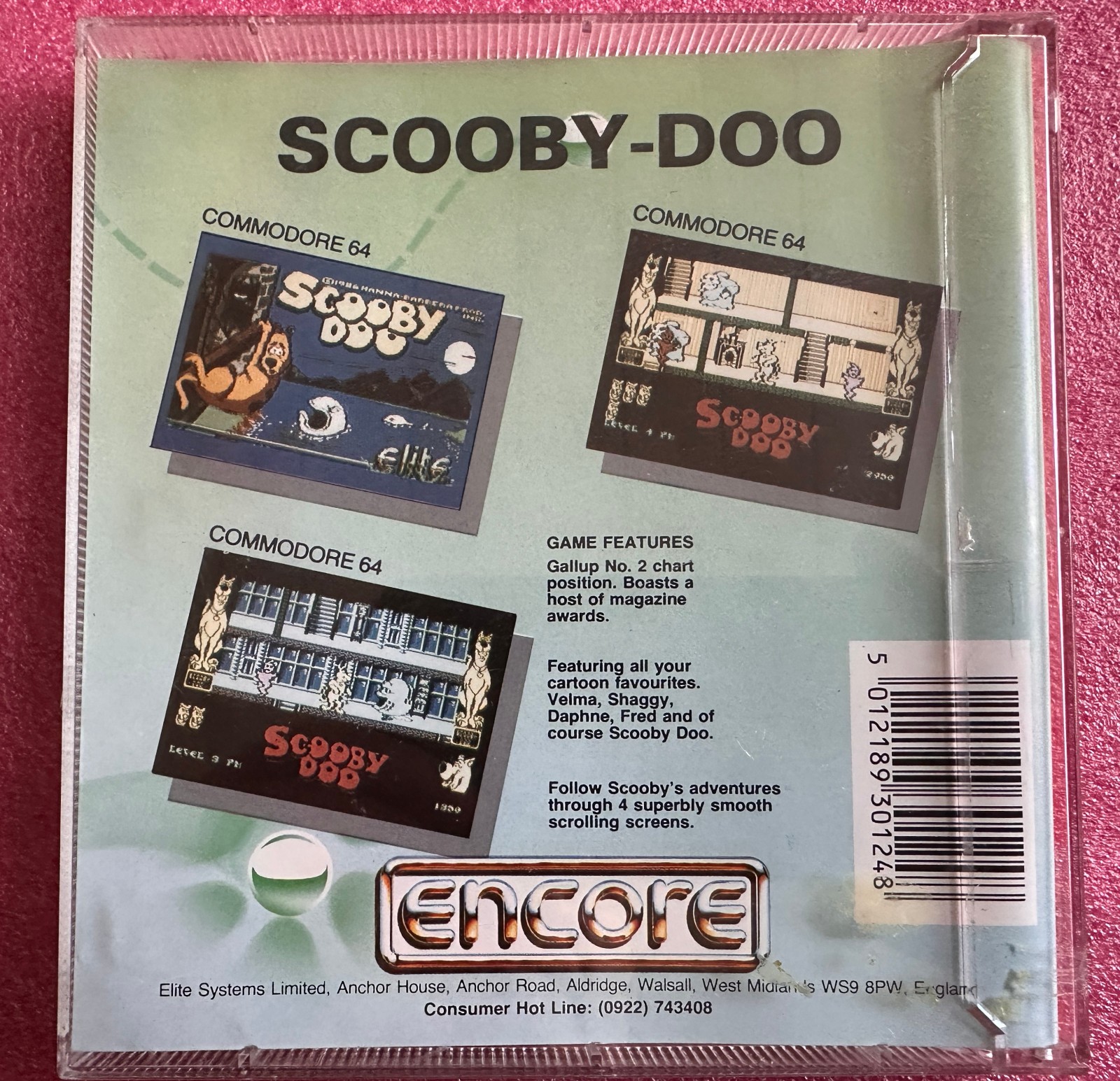 SCOOBY - DOO Commodore 64 / 128 Disc - Tested, Working