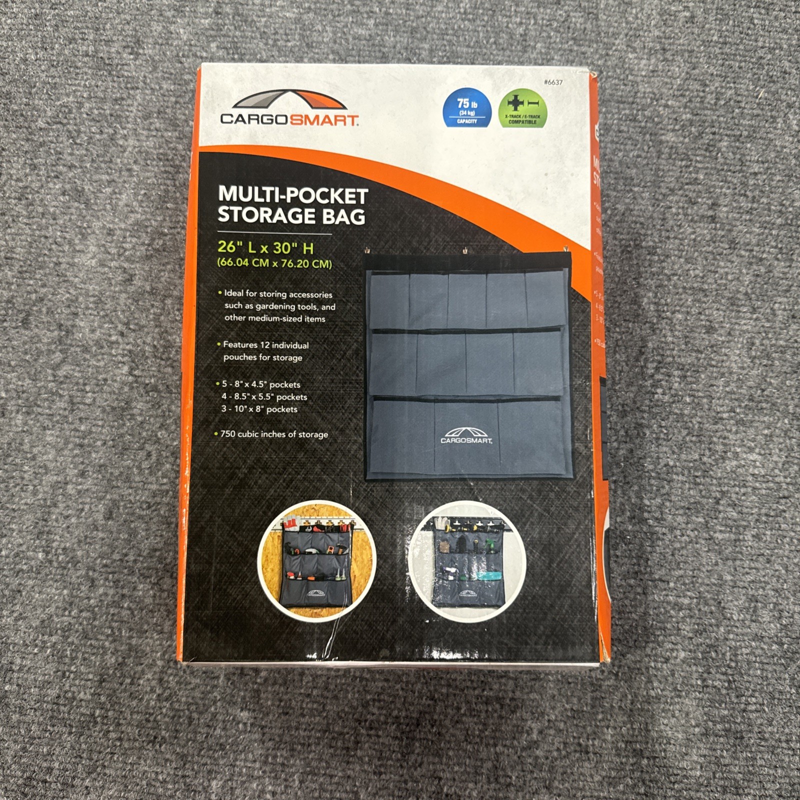 Multi-Pocket Storage Bag for E-Track and X-Track