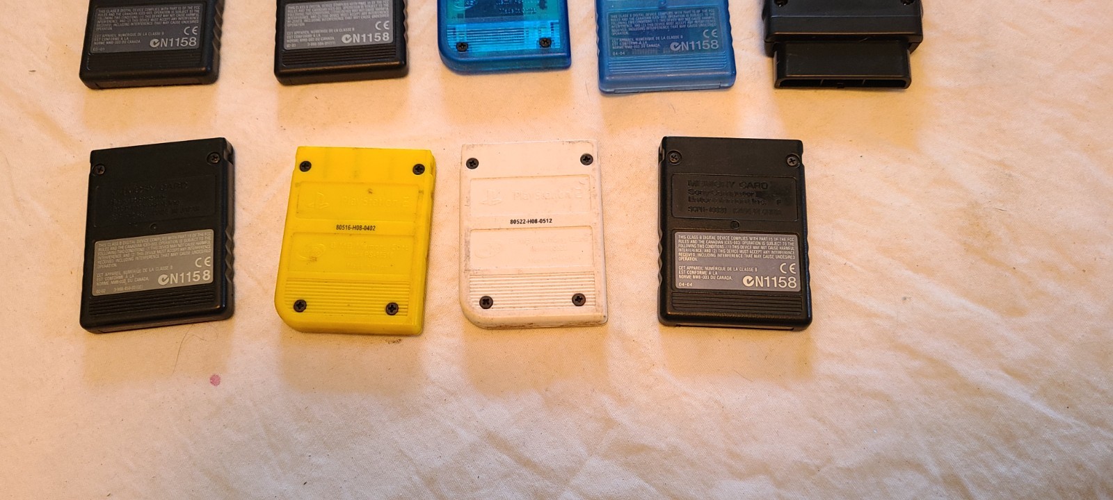 13 Vintage Playstation 2 PS2 Memory Cards 8 OEM Untested