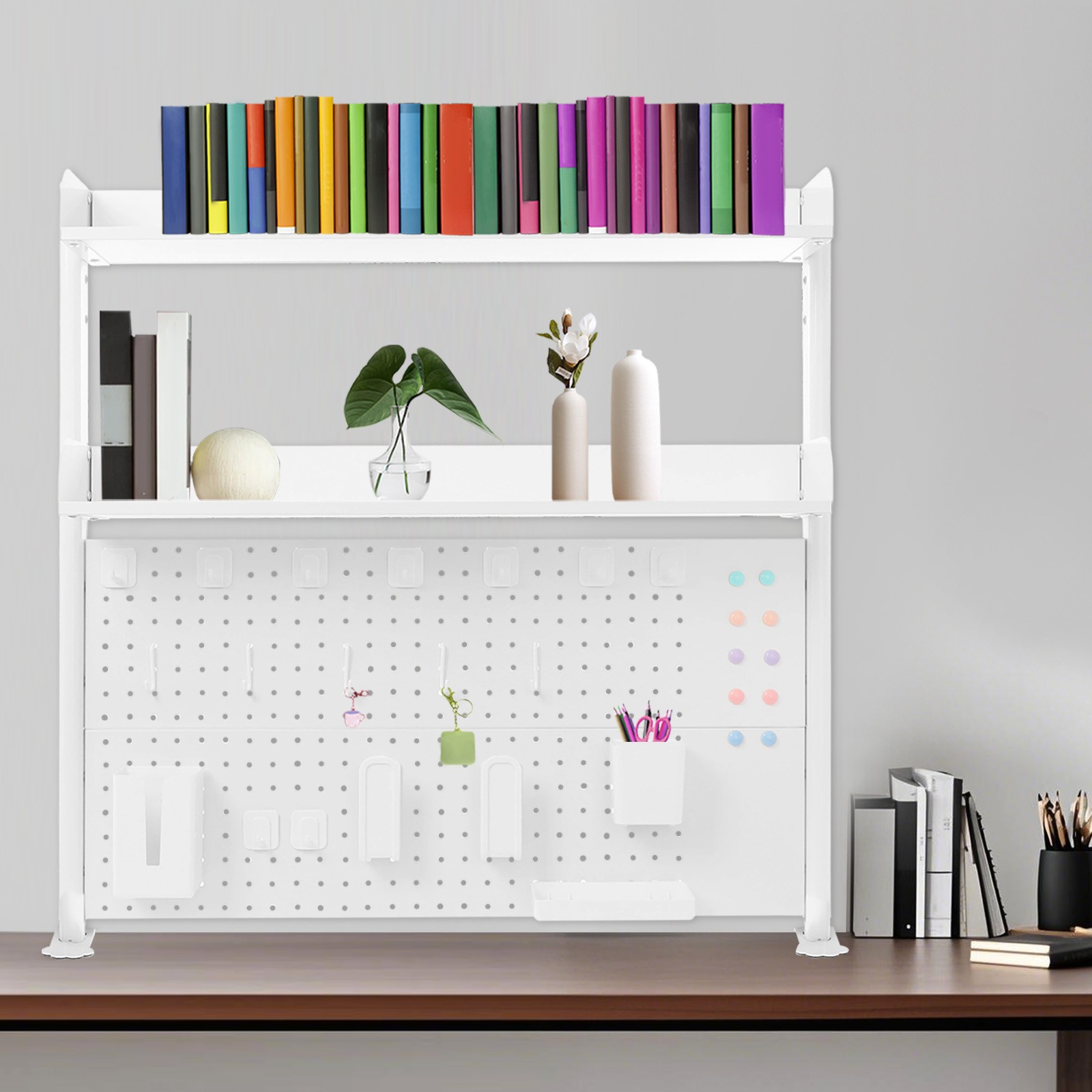 Multipurpose Clip-on Desk Organiser, Countertop Clip-on Bookshelf
