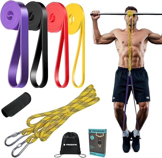 YROGOHC Pull Up Assistance Bands System,Strength Exercise Heavy Duty Bands