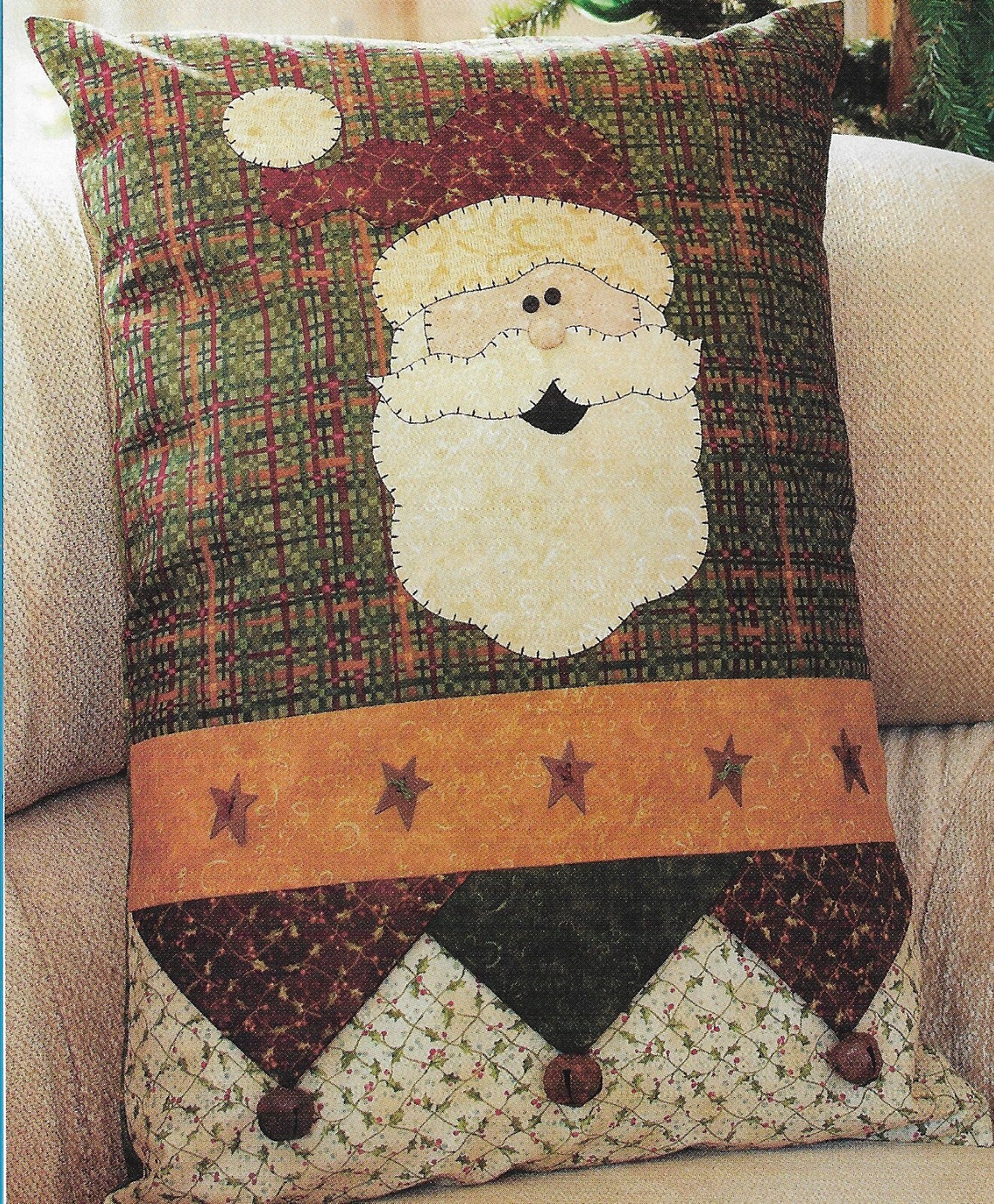 Santa Pillow quilting pattern instructions