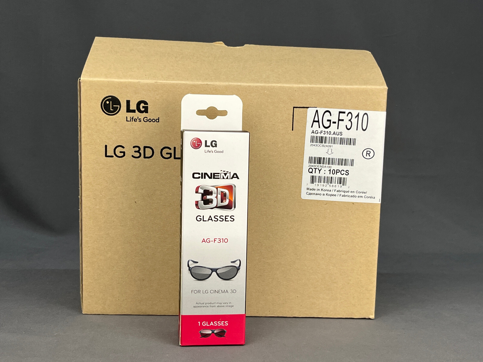 10 Pairs Genuine LG Cinema 3D Glasses (AG-F310) NEW OLD STOCK