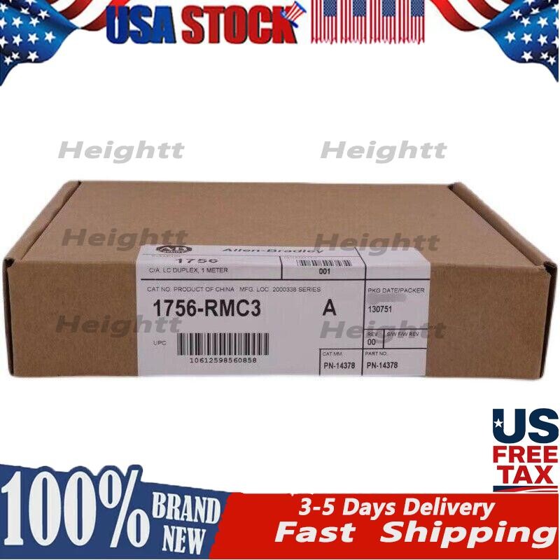 New AB 1756-RMC3 /A ControlLogix 3-Meter Fiber Cable Surplus SEALED 1756RMC3