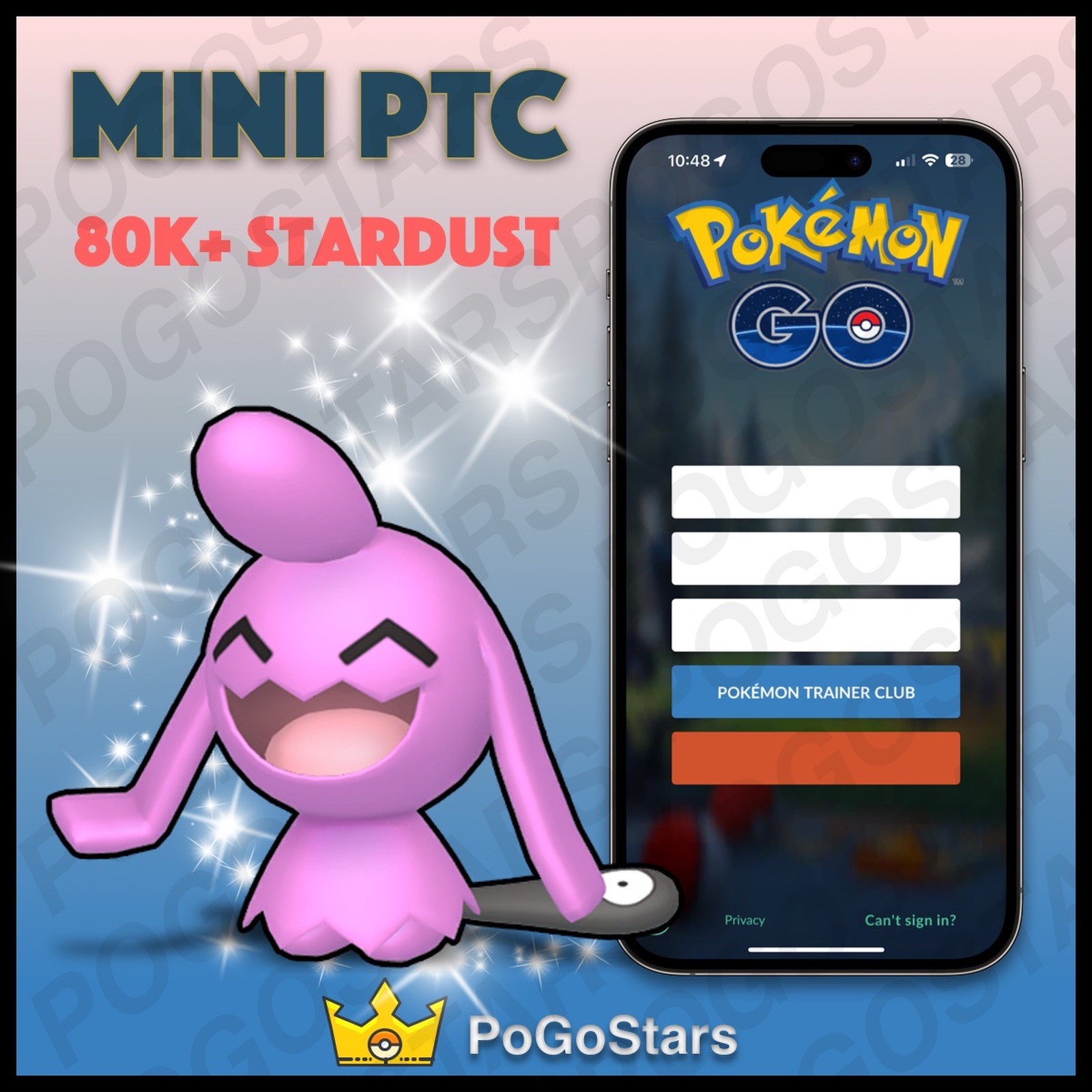 Pokémon PTC Go - Shiny Wynaut - 80K Stardust✨Read Description✨