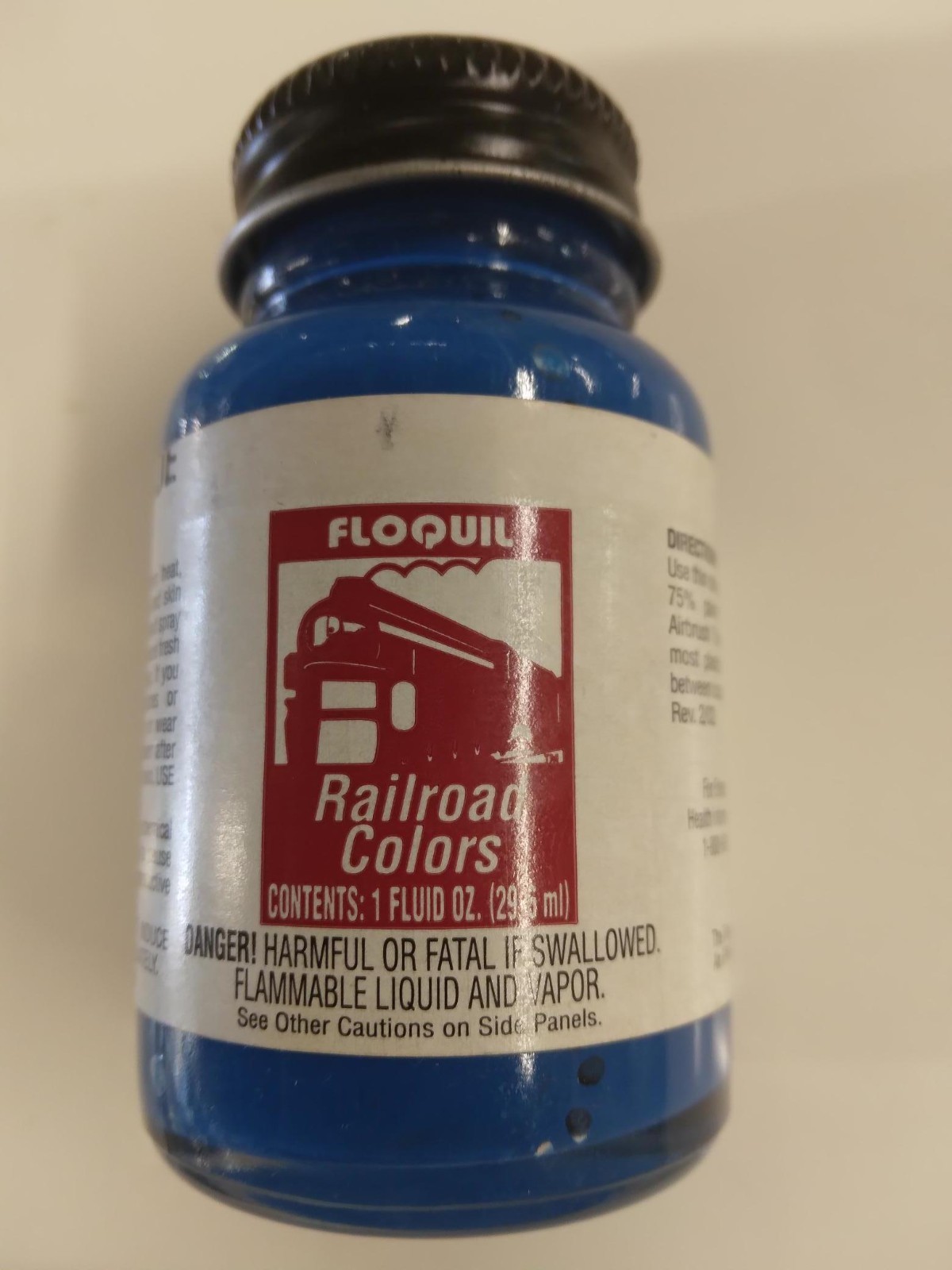 FLOQUIL RAILROAD COLORS MODEL PAINT 1oz 1 OUNCE - CONRAIL BLUE