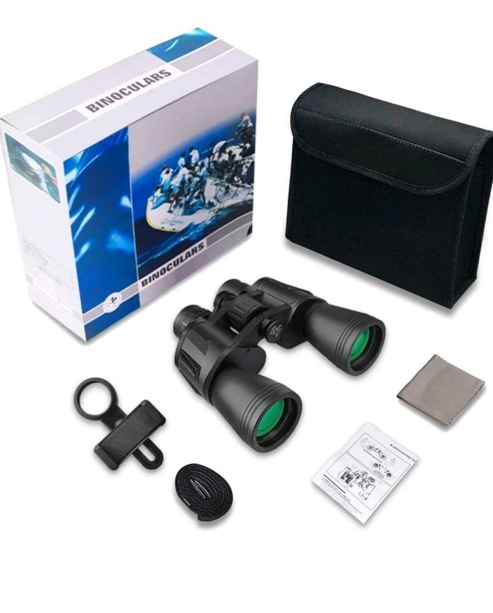 High Powered Binoculars for Adults Waterproof 20x50 W/phone mount &Carrying Case