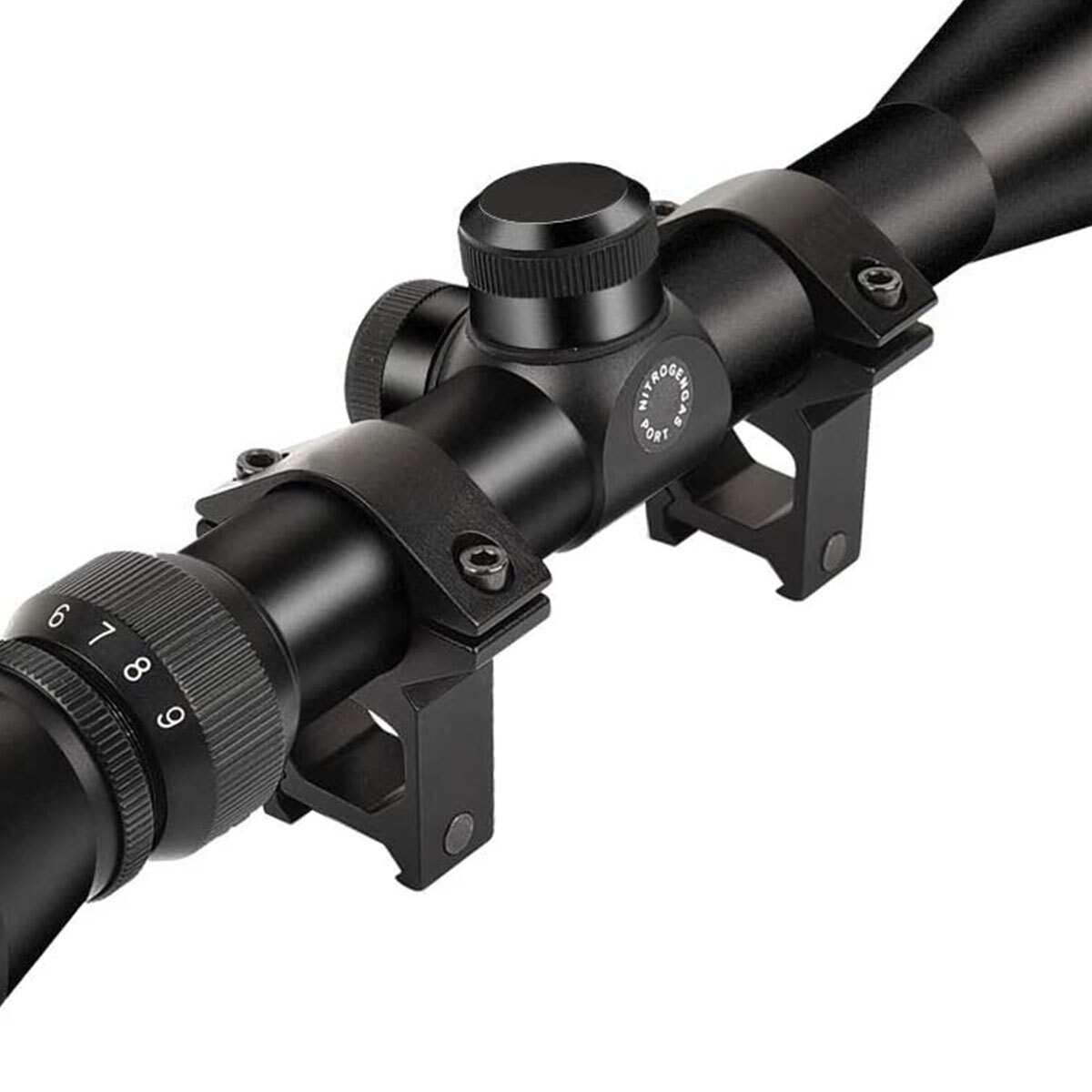 2PCS 1" High Profile Scope Ring See Through Scope Mount For 11mm or 3/8 Dovetail