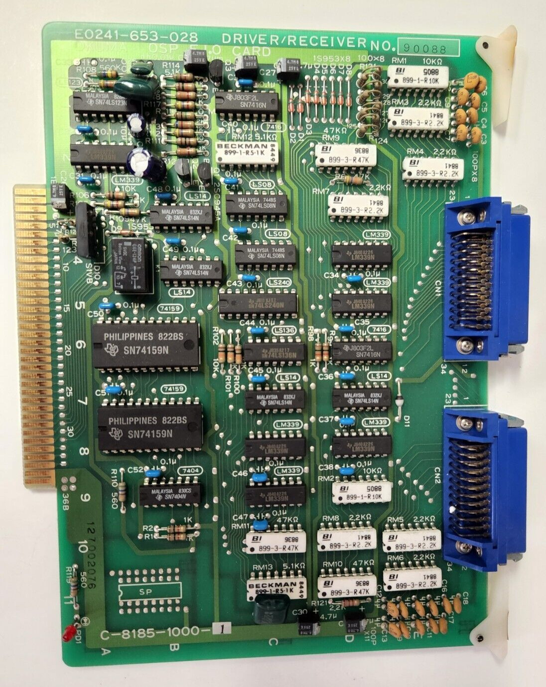 Okuma Driver/Receiver Board Card E0241-653-028 OSP E-I-O