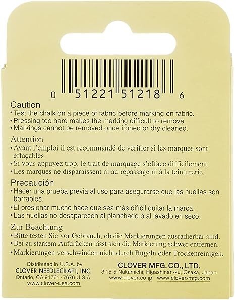 Tailor's Chalk, 3 pack Yellow Triangle