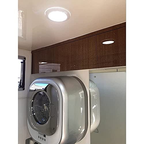 12Volt LED Panel Light with Switch - 5" 5inch, Dimmer Switch, Warm White Light