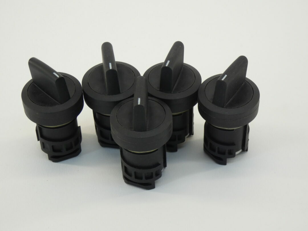 *Lot of 5* Black Selector Switches - NEW Surplus!
