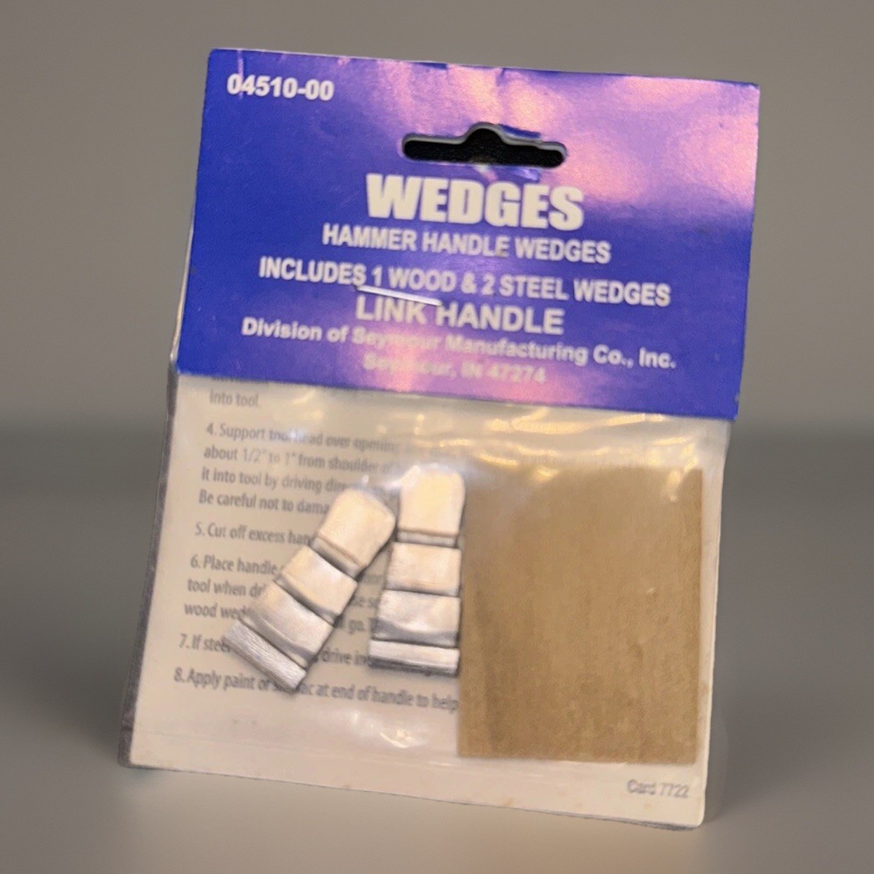 3 Hammer Wedges /  04510-00 / Wood & Steel / Repair / NEW