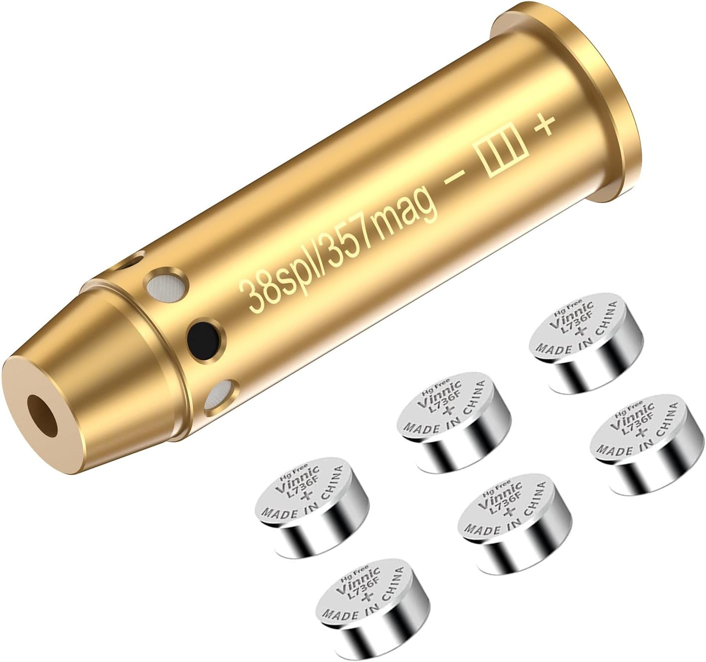 357Mag/38Spl Red Laser Bore Sighter with Batteries for Precision Shooting