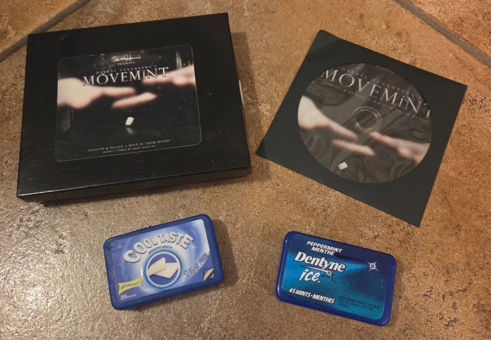 Movemint by Darryl Vanamburg (DVD + Gimmick) Magic Mentalism Tricks