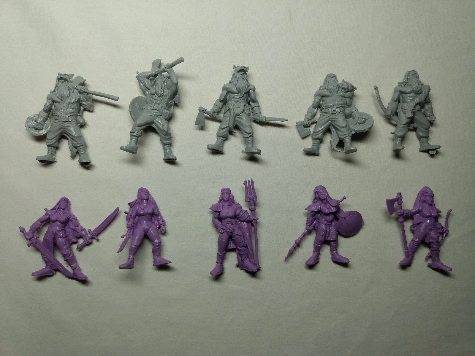 Fantasy Figures Lot Barbarians Women Warriors ABToys Tehnolog 60mm